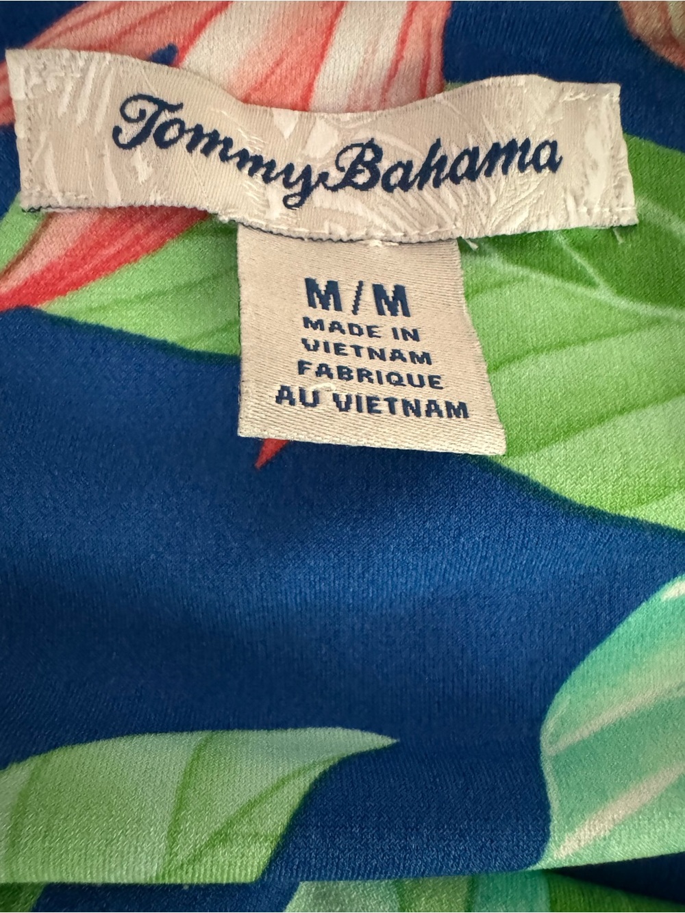 Tommy Bahama Nirvana Night Tropical Maxi Dress Bird of Paradise Blue M - Picture 2 of 9